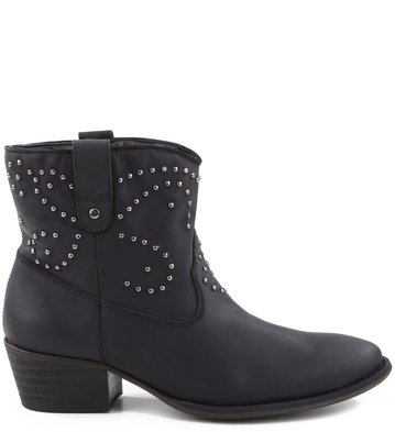 Bota Country Cravos Preta