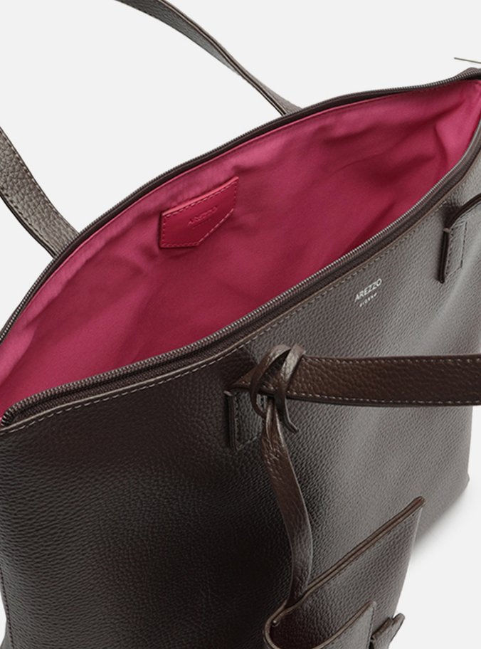 Bolsa Shopping Marrom Grape Mercato Grande