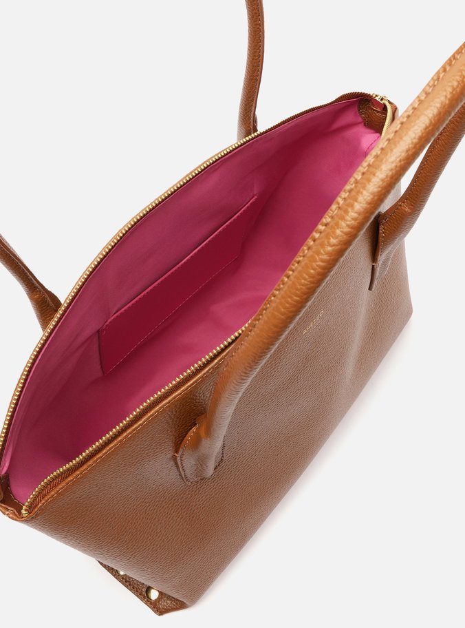 Bolsa Shopping Marrom Grande Ovalada