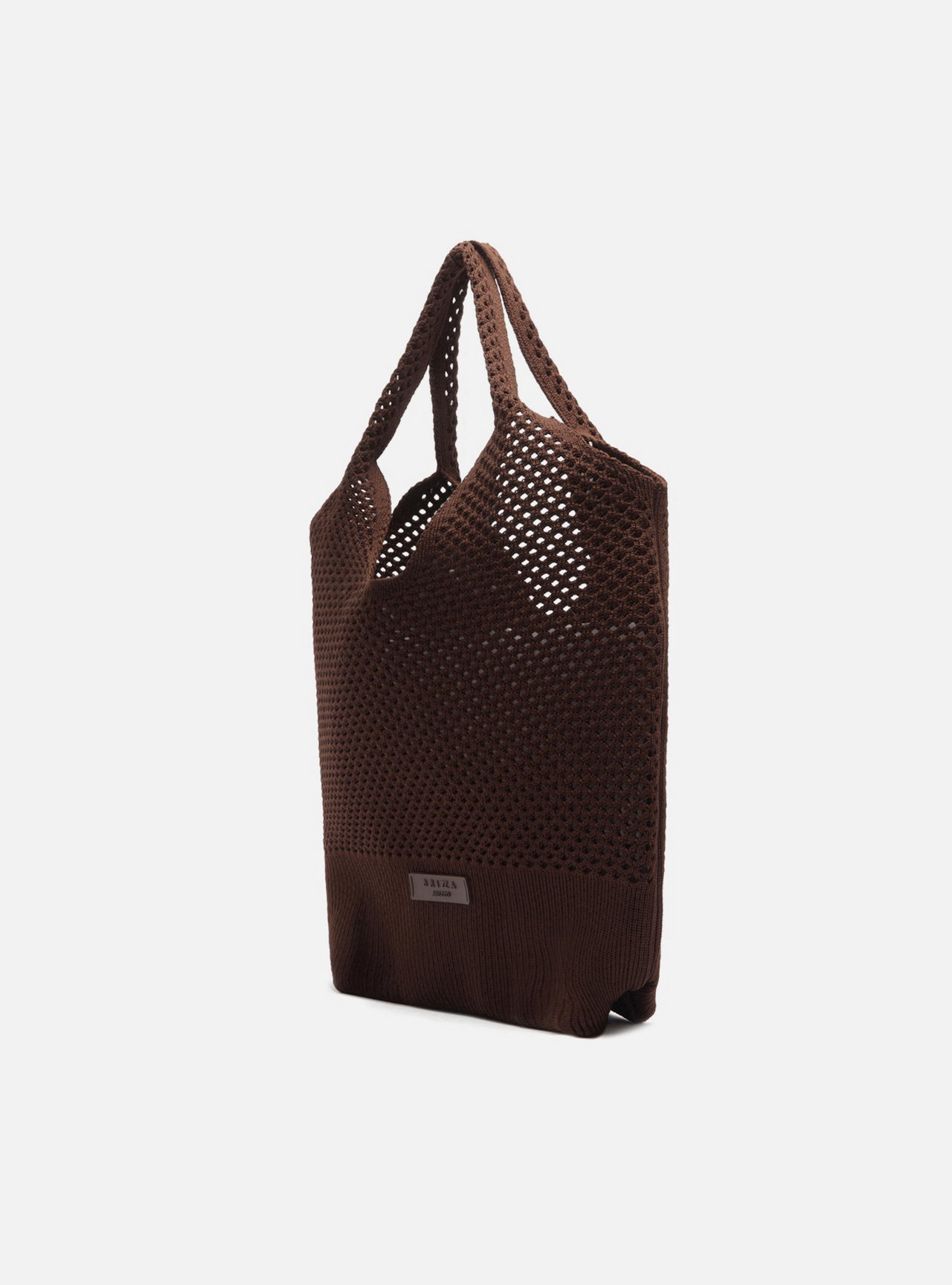 Bolsa Shopping Marrom Knit Média Brizza — foto 2