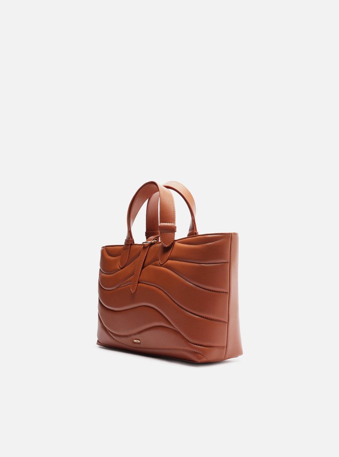 Bolsa Tote Marrom Matelassê Média