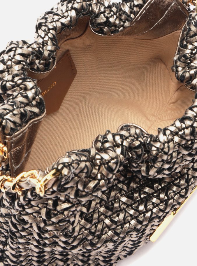 Bolsa Tiracolo Cinza Trama Esther Pequena