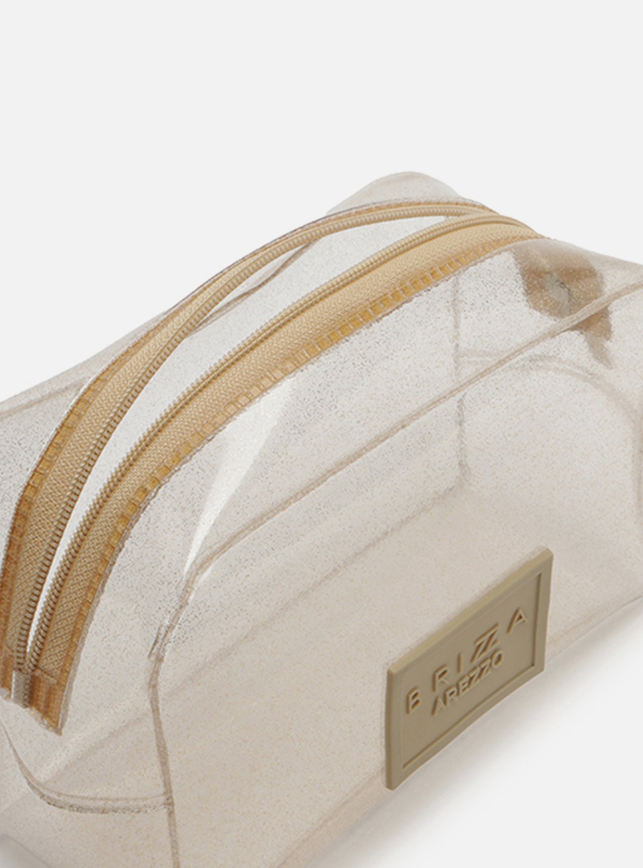 Necessaire Dourada Vinil Glitter Liz Brizza — foto 3