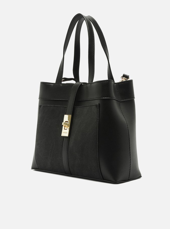 Bolsa Preta Tote Média