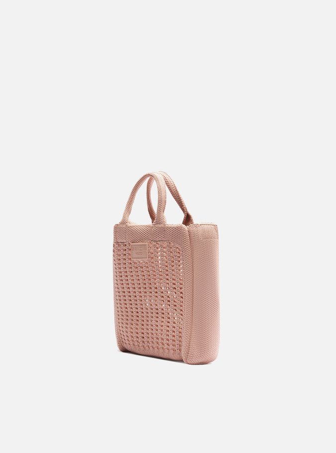 Bolsa Tote Nude Croche Monaco Pequena