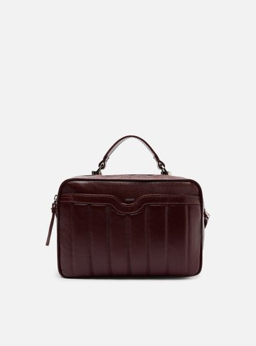 Bolsa Tiracolo Vinho Couro Francine Média