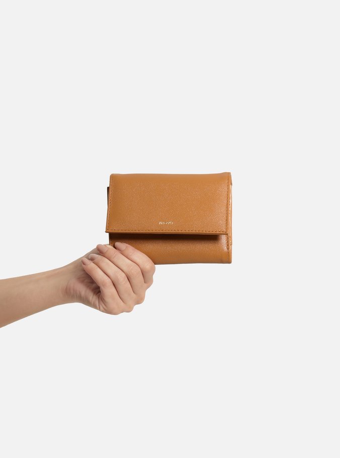 Carteira Marrom Couro Média Básica