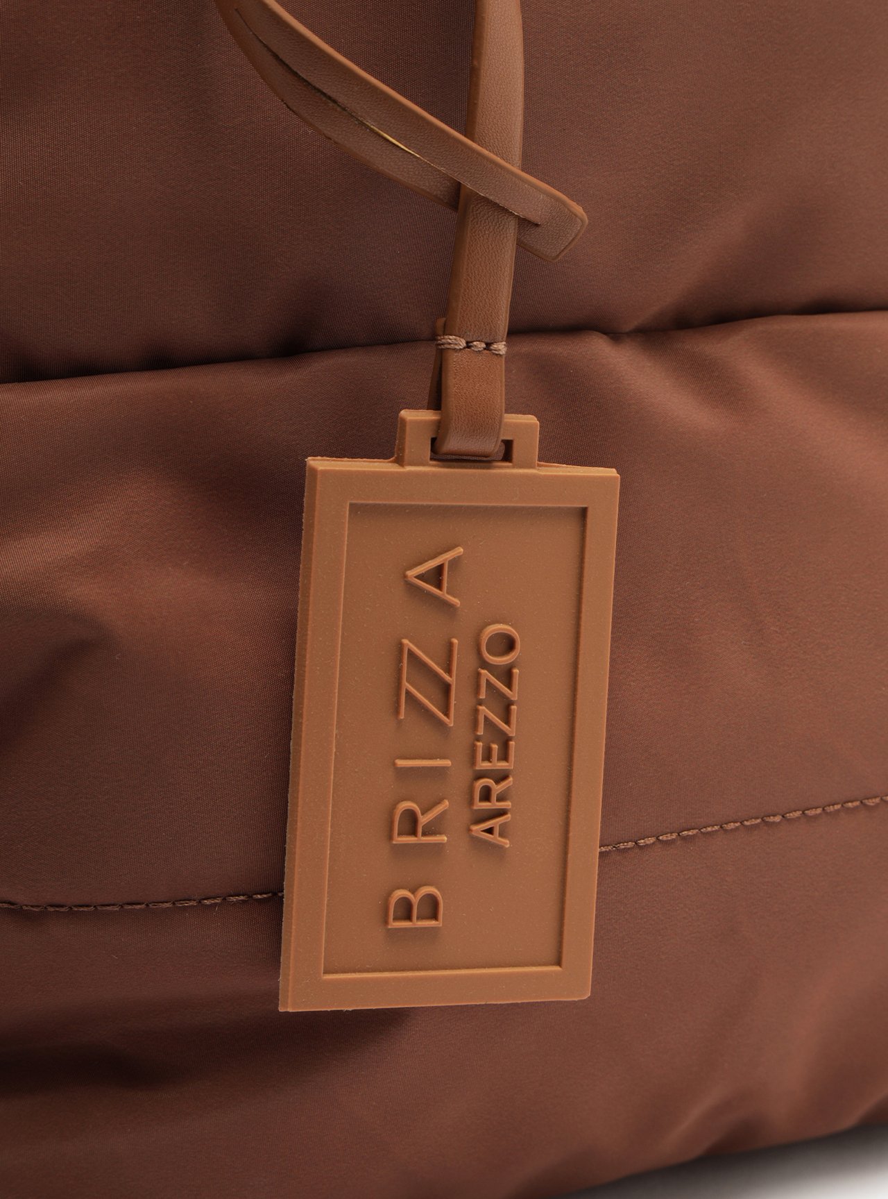 Bolsa Tote Marrom Pequena Matelassê Brizza — foto 6