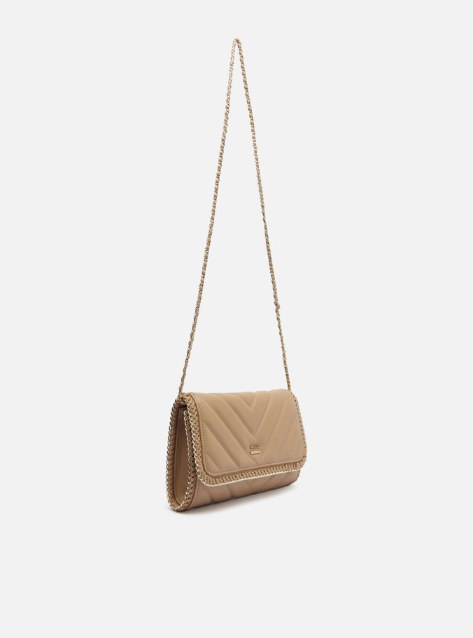 Bolsa Tiracolo Nude Pequena Matelassê Corrente