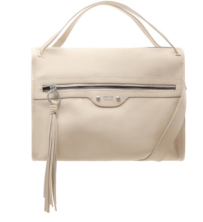 Bolsa Bowling Branca Couro Adriana Grande Off-White