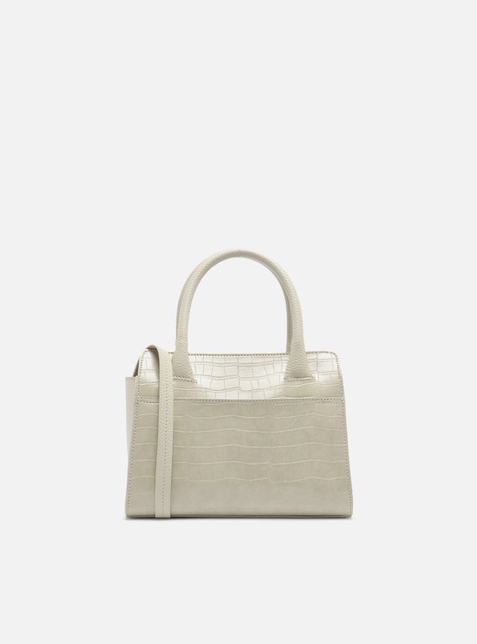 Bolsa Tote Off White Croco Pequena