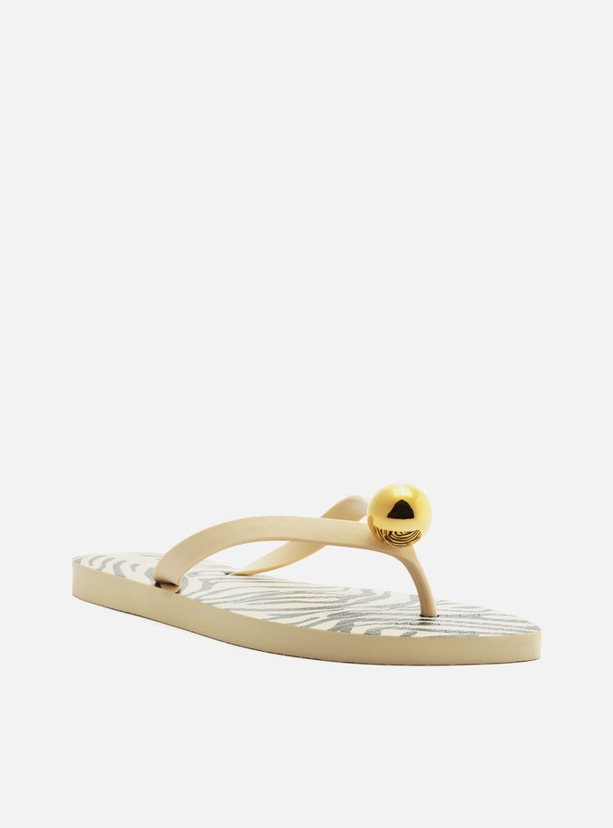 Chinelo De Dedo Animal Print Tiras