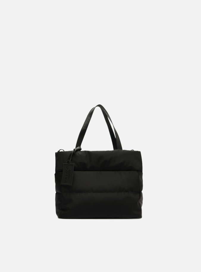 Bolsa Tiracolo Preta Nylon Gigi Pequena