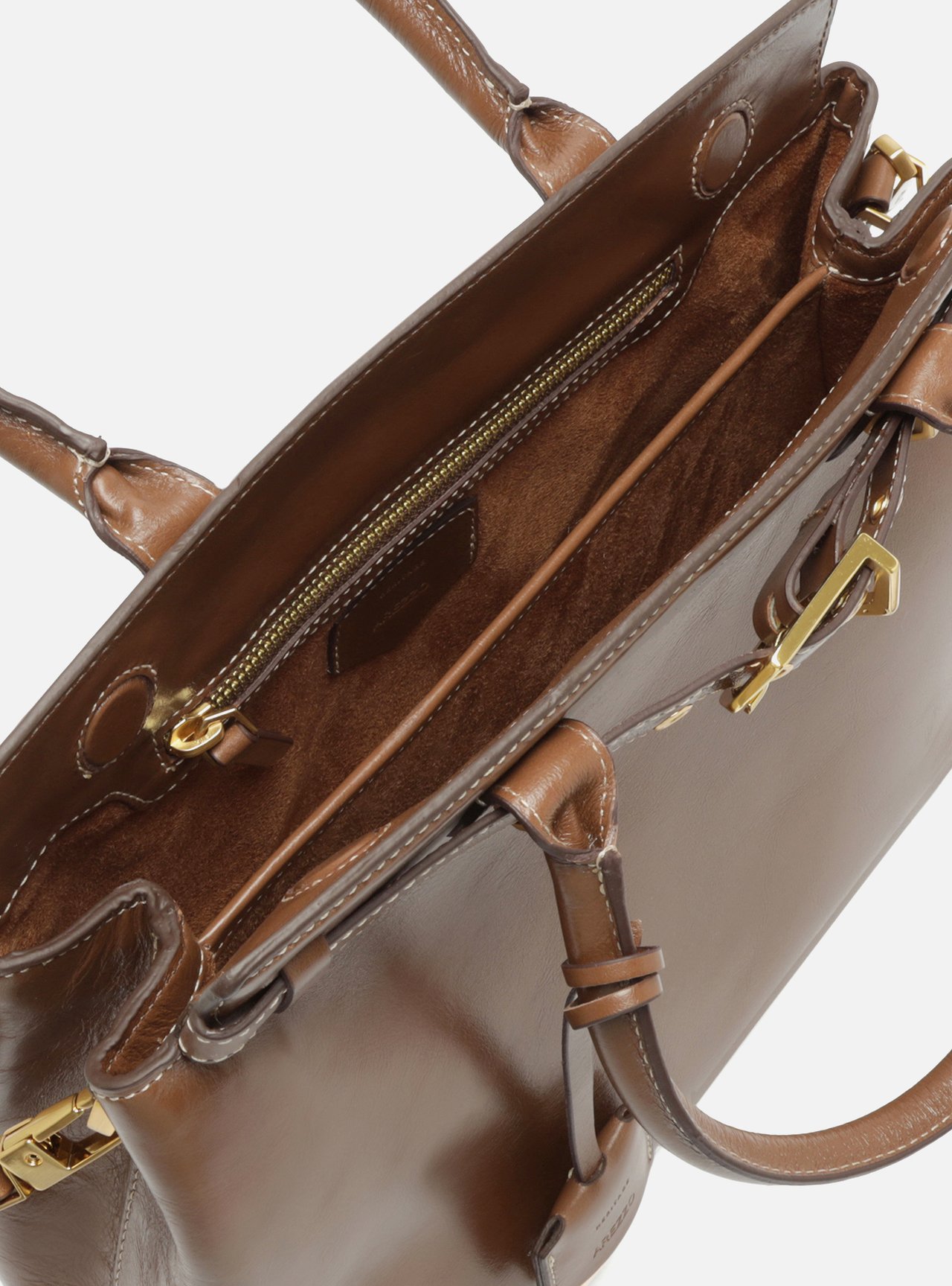 Bolsa Tote Marrom Couro Grande Bag Charm Victória — foto 4