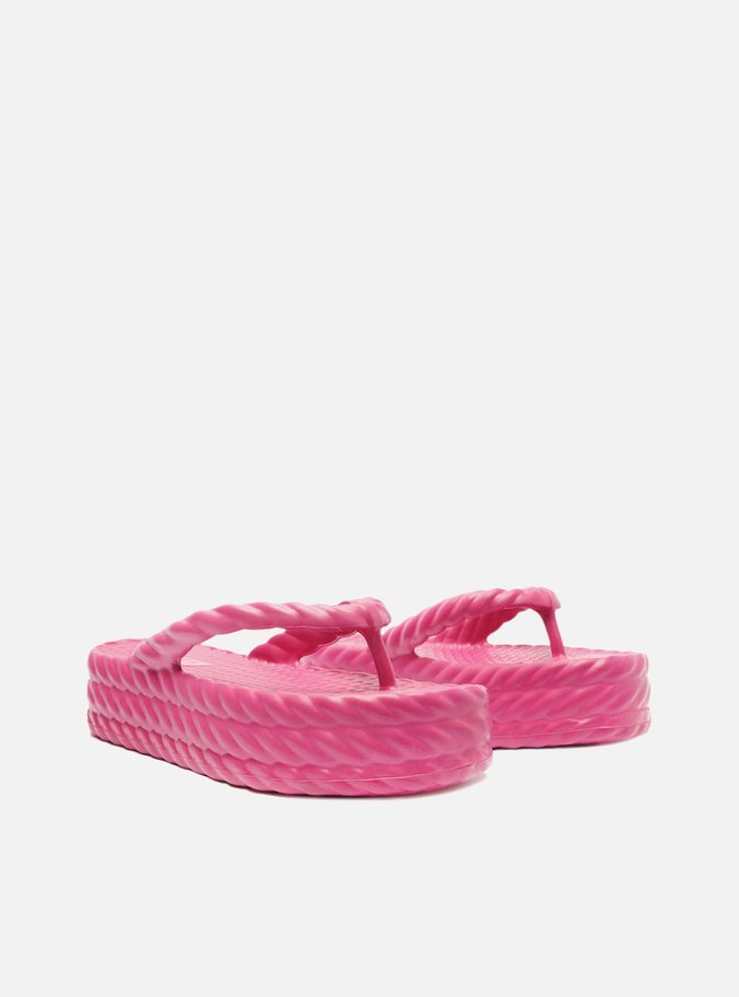 Sandália Rosa Flatform Marrocos Mid