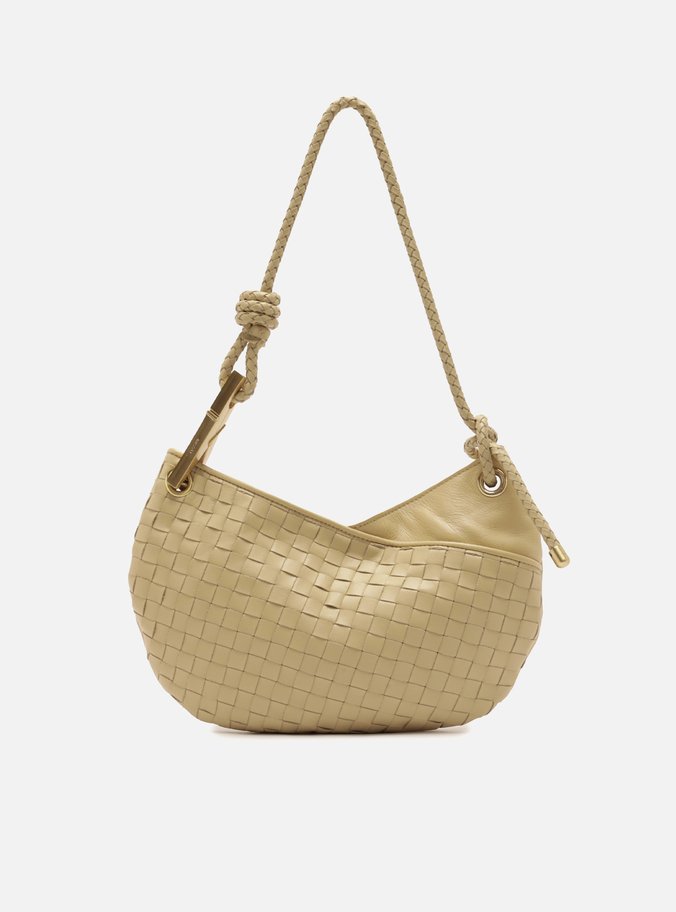 Bolsa Tiracolo Nude Couro Média Maia Tressê