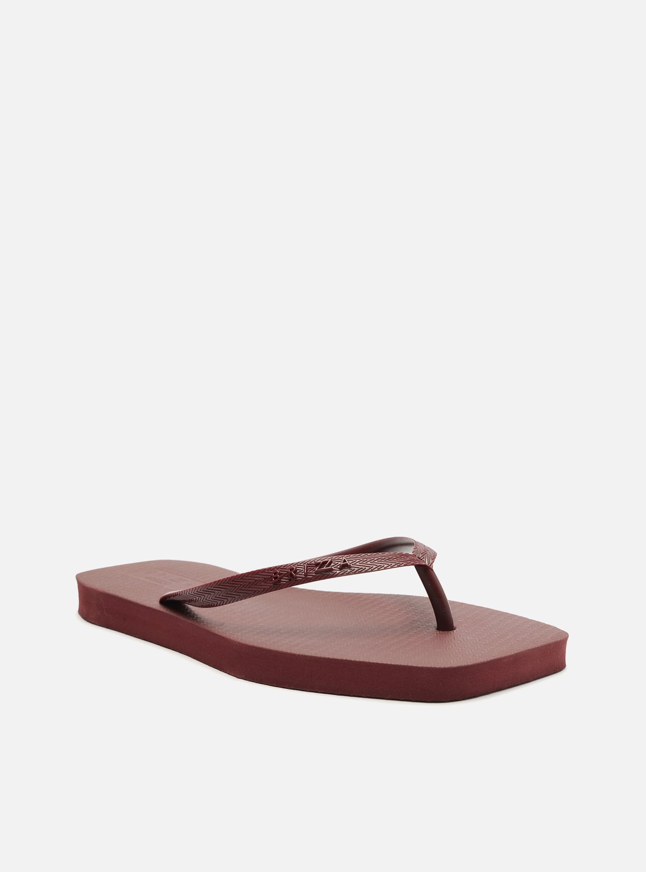 Chinelo de Dedo Vermelho Básico Square Brizza — foto 2