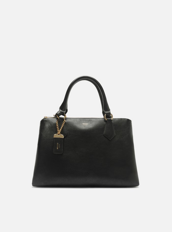 Bolsa Tote Preta Média Metais