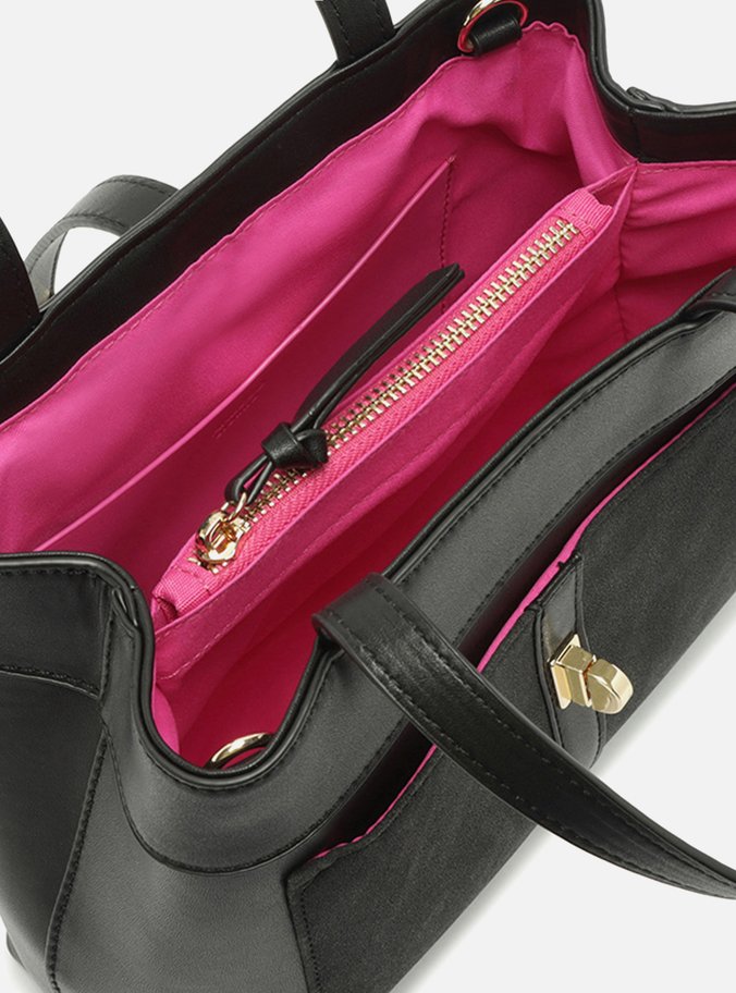 Bolsa Preta Tote Média