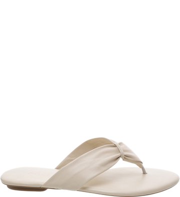 Chinelo Couro Soft Off White