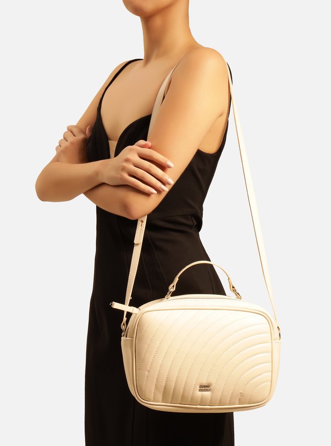 Bolsa Tiracolo Off-White Elisa Média Giorno
