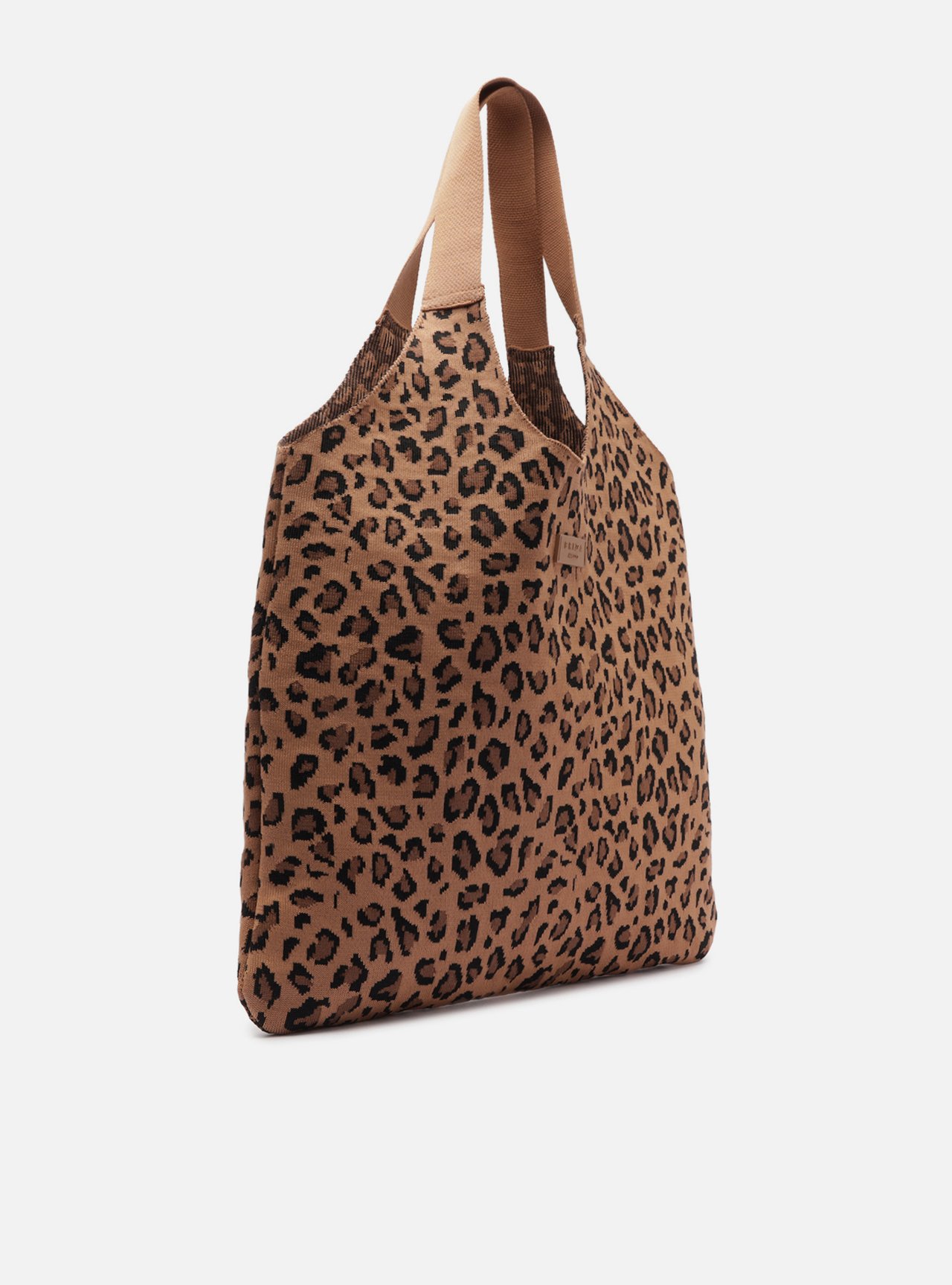 Bolsa Shopping Animal Print Knit Grande Brizza — foto 5