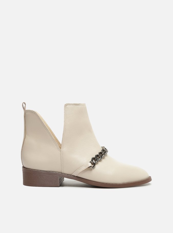Bota Cano Curto Off-White Corrente