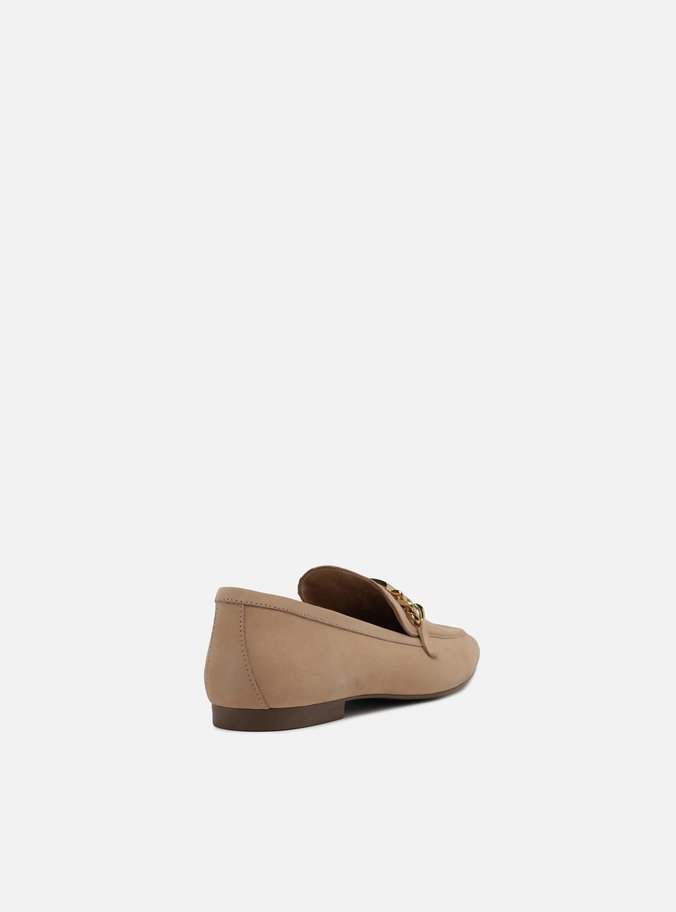 Mocassim Nude Nobuck Metal