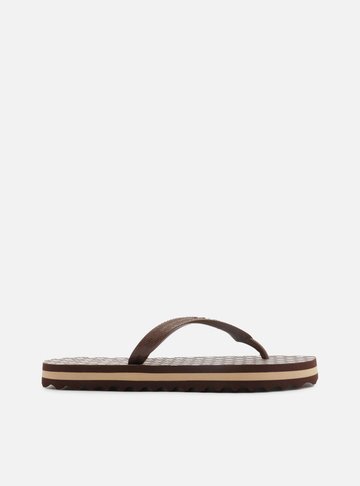Arezzo — Chinelo de Dedo Marrom Poá Flatform Brizza