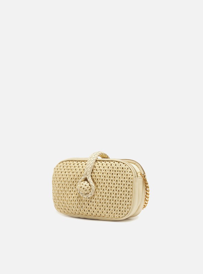 Tiracolo Off White Couro Pequena Tressê Lenny