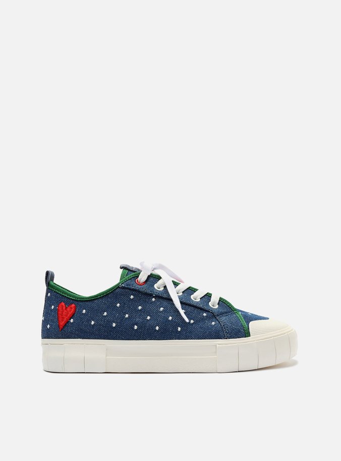Tênis Azul Jeans Lona Poá ZZ Love
