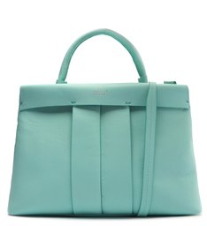 Bolsa Tote Azul Couro Rebeca Grande