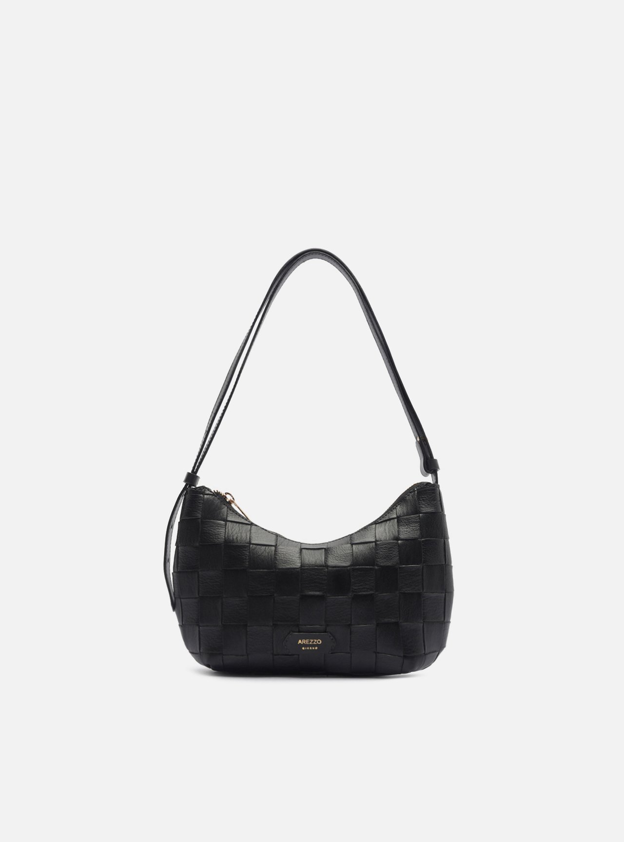 Bolsa Tiracolo Preta Pequena Tressê — foto 1