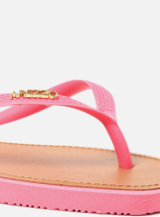 Chinelo de Dedo Rosa Bico Quadrado Brizza