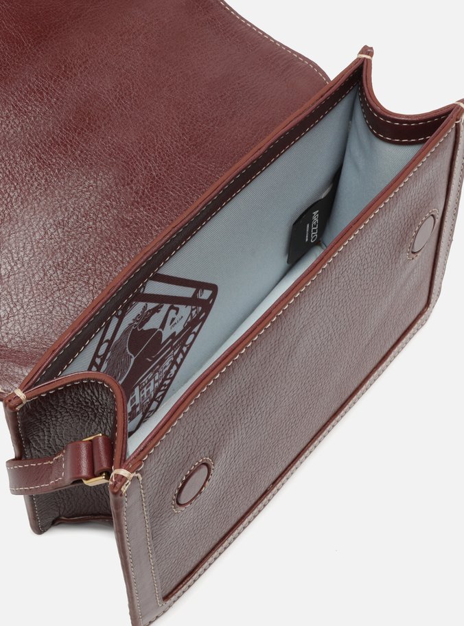 Bolsa Tiracolo Vermelha Couro  Média