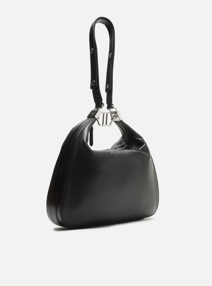 Bolsa Tiracolo Preta Couro Harper Grande