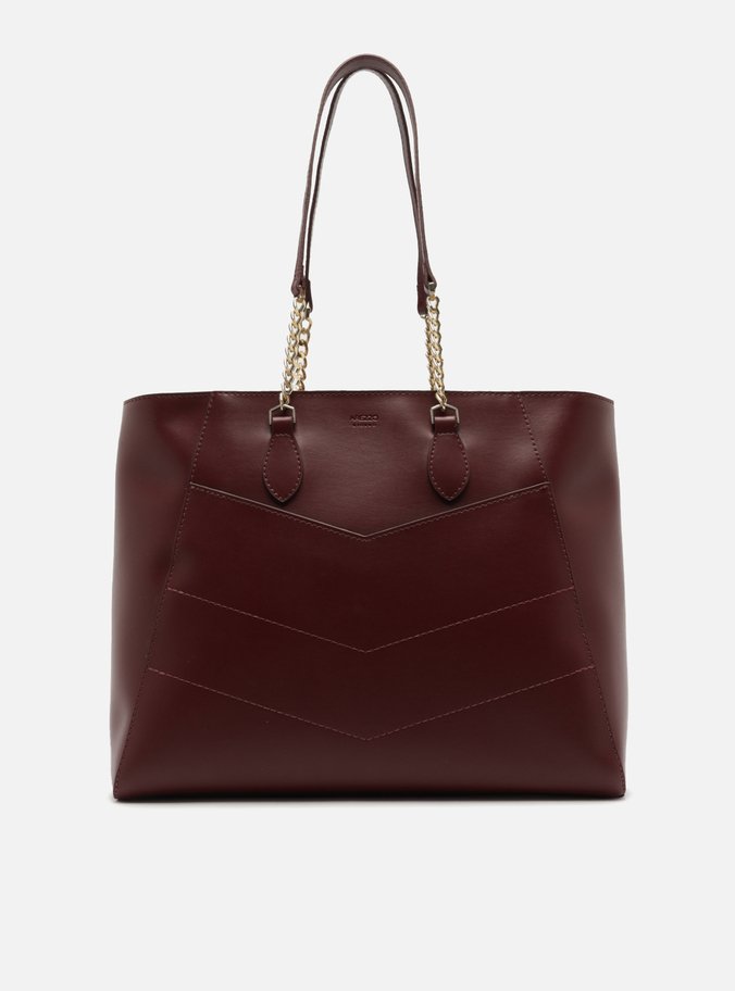 Bolsa Shopping Vermelha Grande Costuras