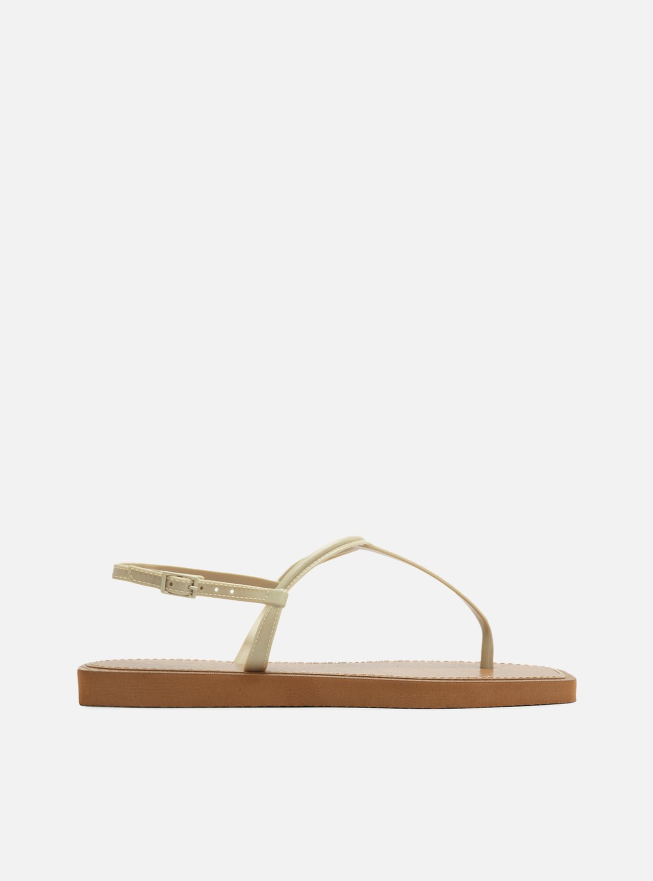 Sandália Rasteira Off-White Slim Square Recouro — foto 3