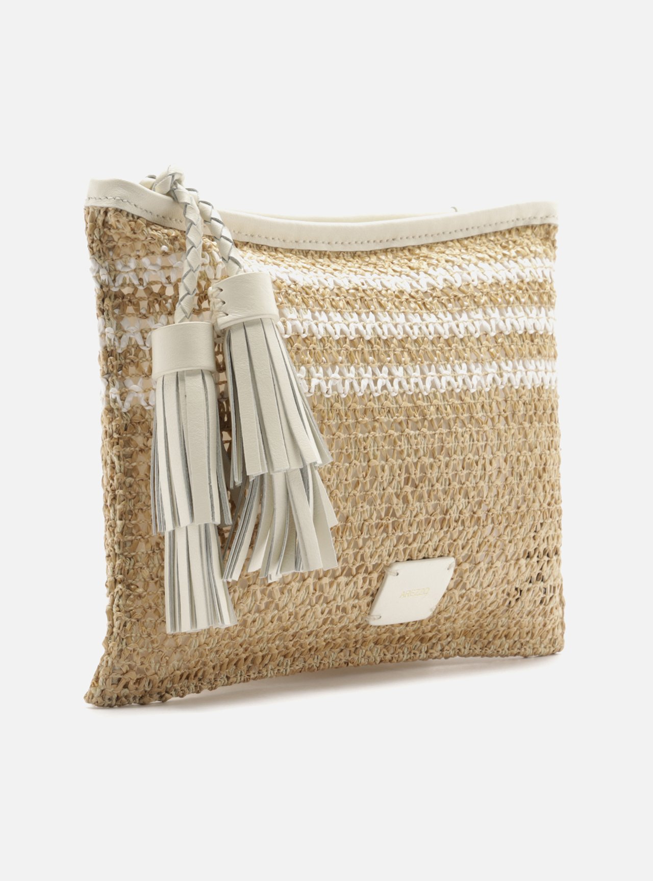 Necessaire Off-White Couro Palha Barbicachos — foto 5