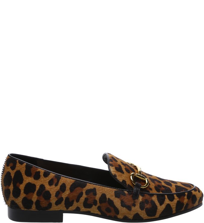 Mocassim Pelo Leopardo Animal Print Caramelo