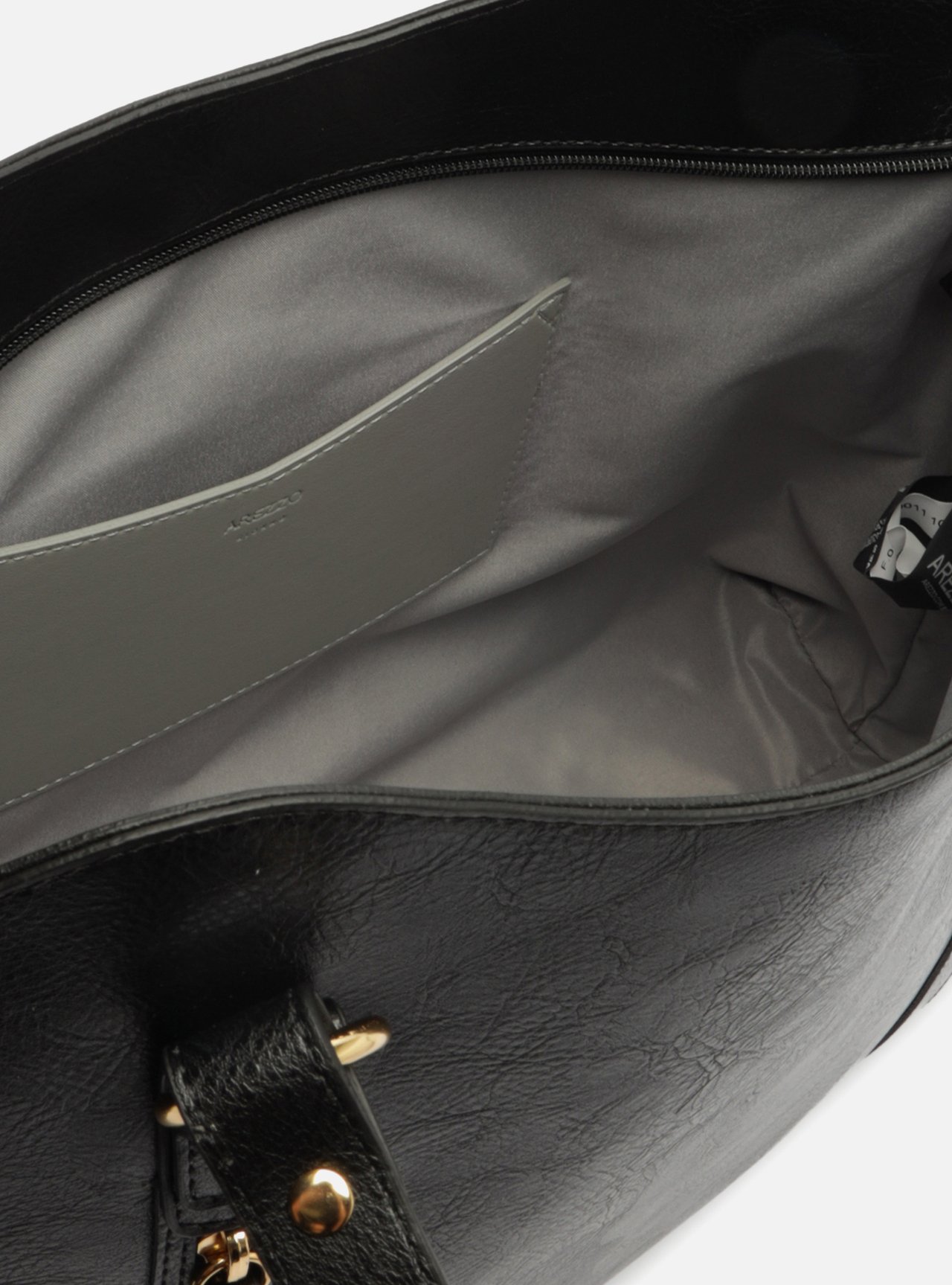 Bolsa Shopping Preta Grande Bolso Frontal Zíper — foto 4