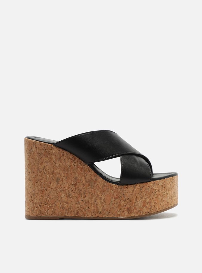 Sandália Preta  Salto Plataforma