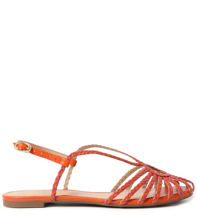 Rasteira Laranja Paola Huarache