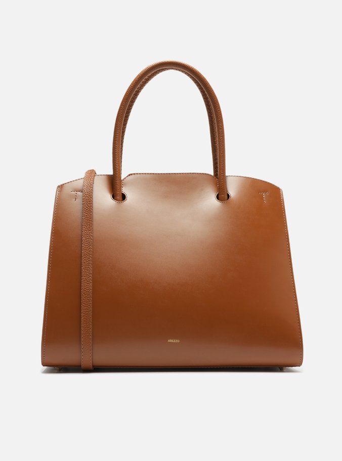 Bolsa Tote Marrom Couro Grande Olie