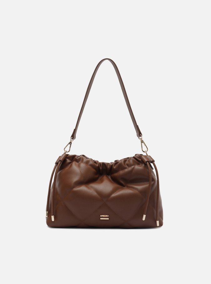Bolsa Shoulder Marrom Matelassê