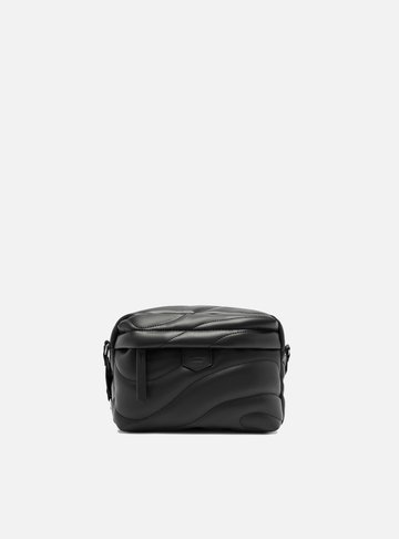 Bolsa Tiracolo Preta Waves Pequena