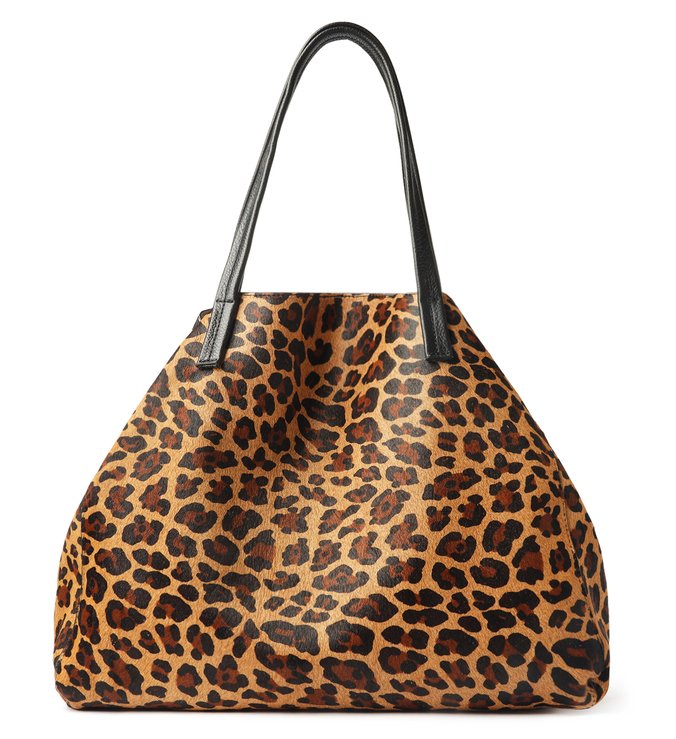 Bolsa Shopping Animal Print Pelo Fio Grande