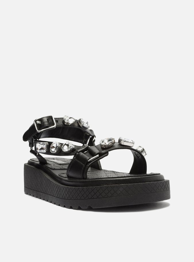 Papete Preta Flatform Pedrarias