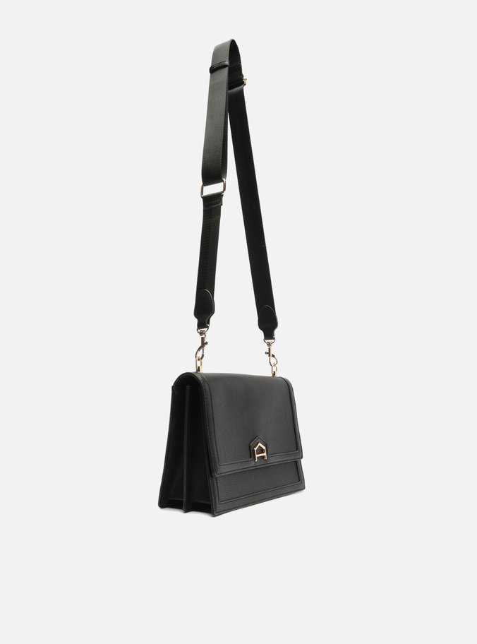 Bolsa Tiracolo Preta Detalhe Pequena