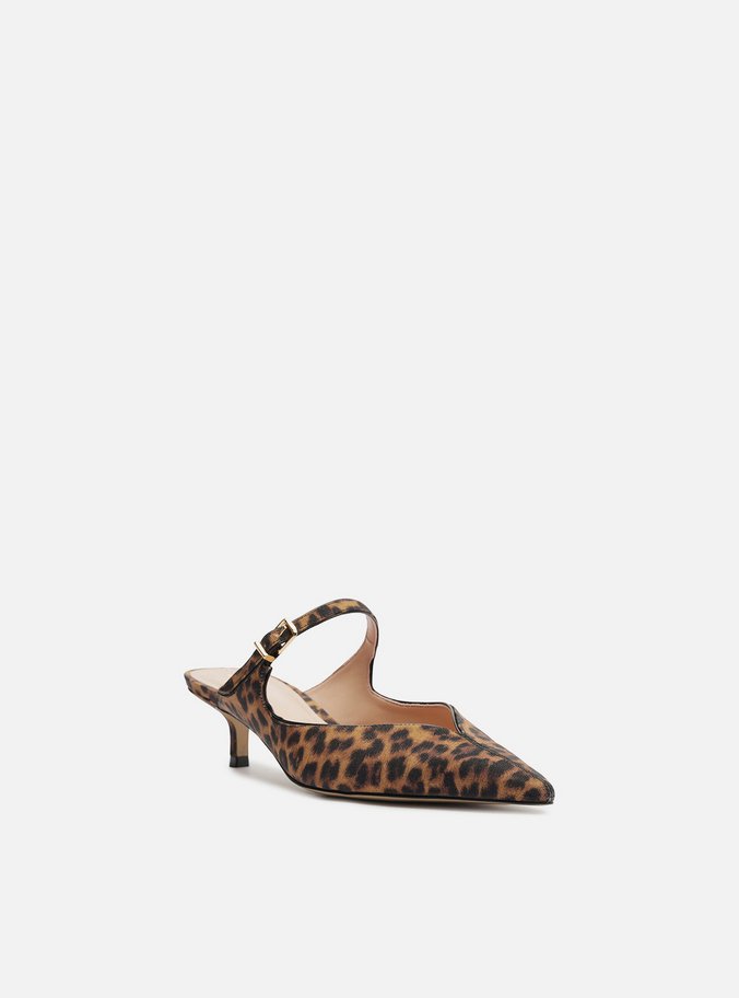 Mule Animal Print Bico Fino Boneca
